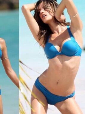 Victoria’s Secret | Blue Two Piece Bikini Set | Size 36B Top, Medium Bottoms